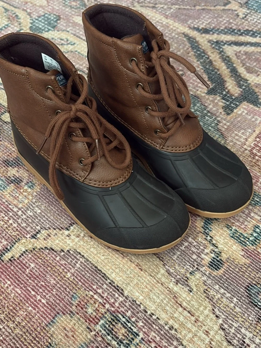 Sperry Kid’s Brown Duck Boots- 3